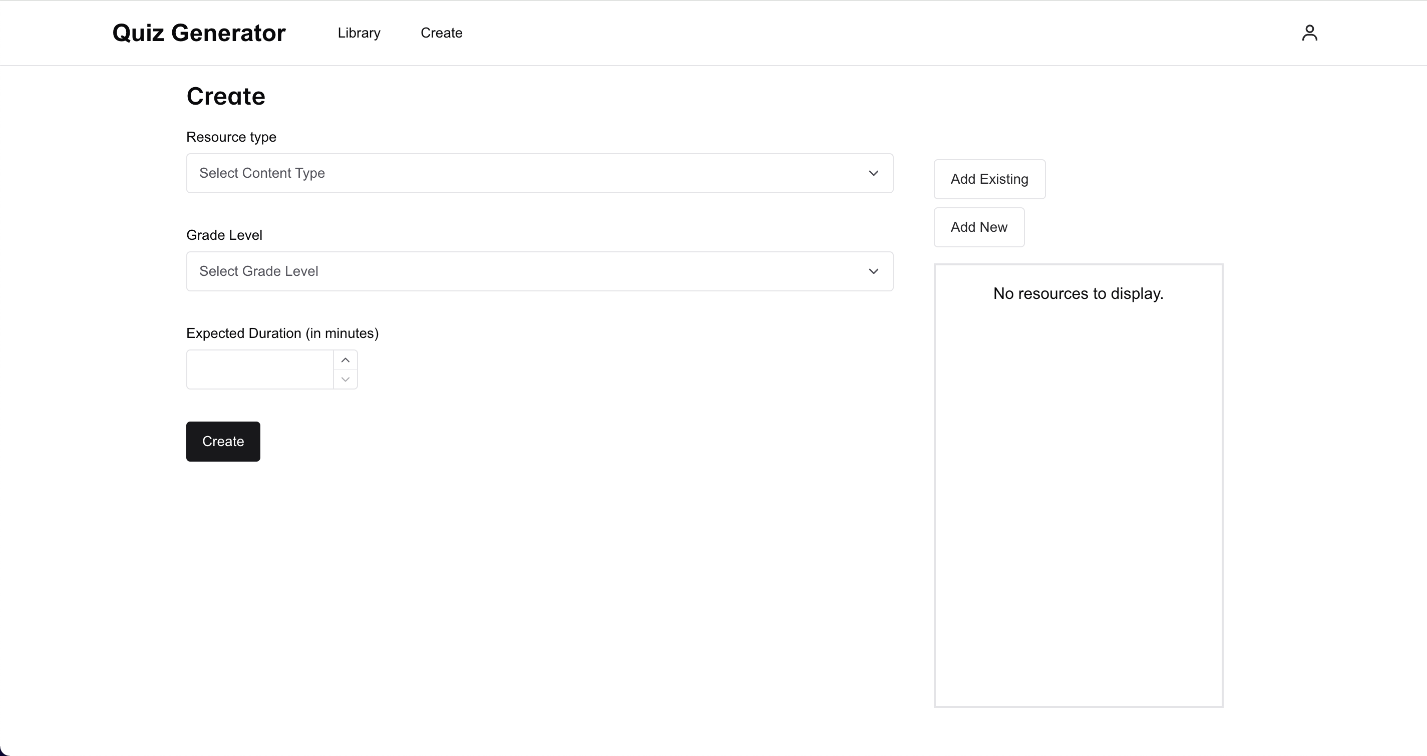 Quiz Generator screenshot