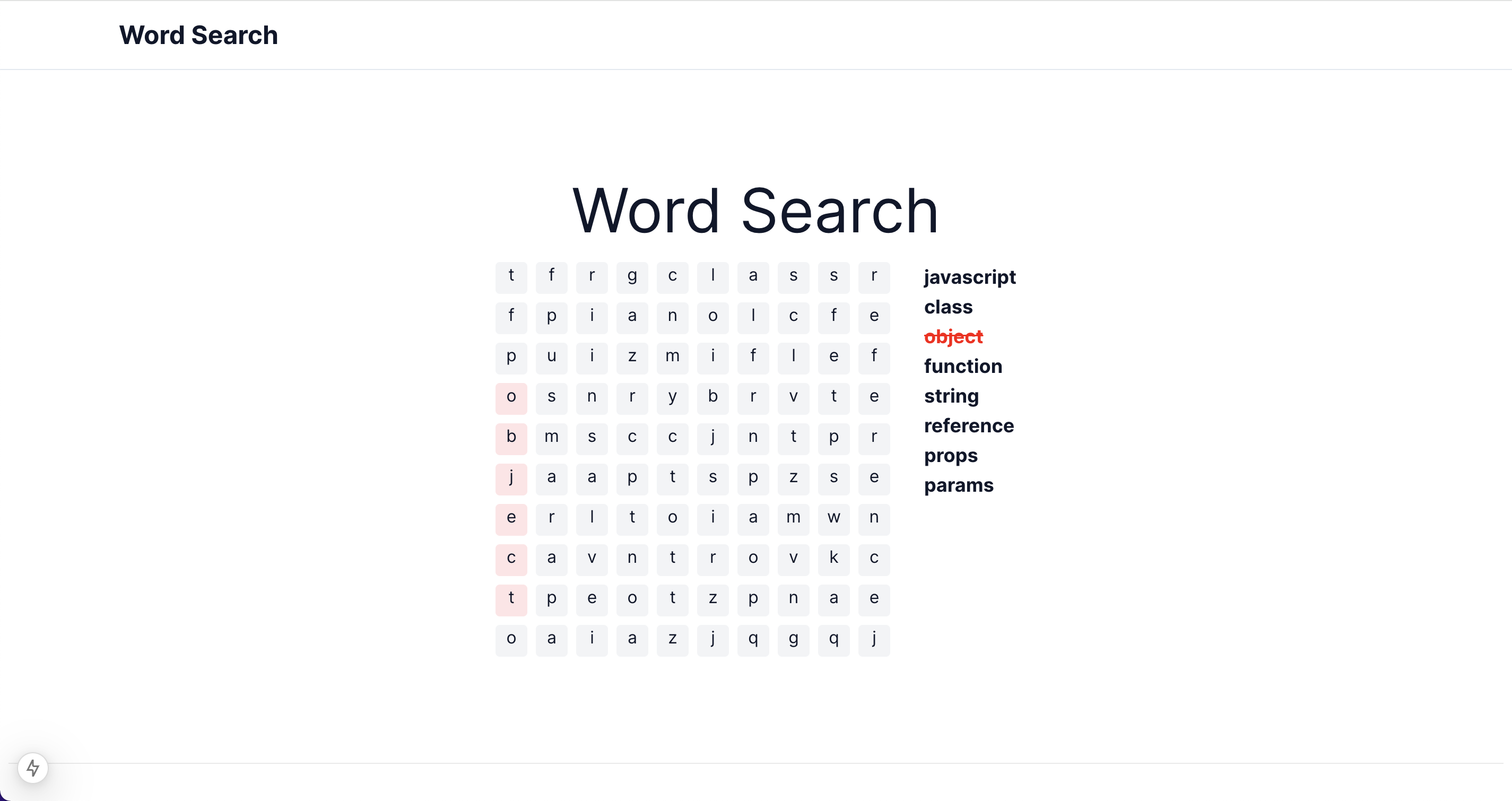 Word Search screenshot
